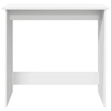 Desk White 80x40x75 cm Engineered Wood - Top-Down View