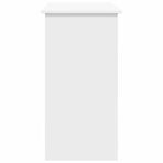 Desk White 80x40x75 cm Engineered Wood