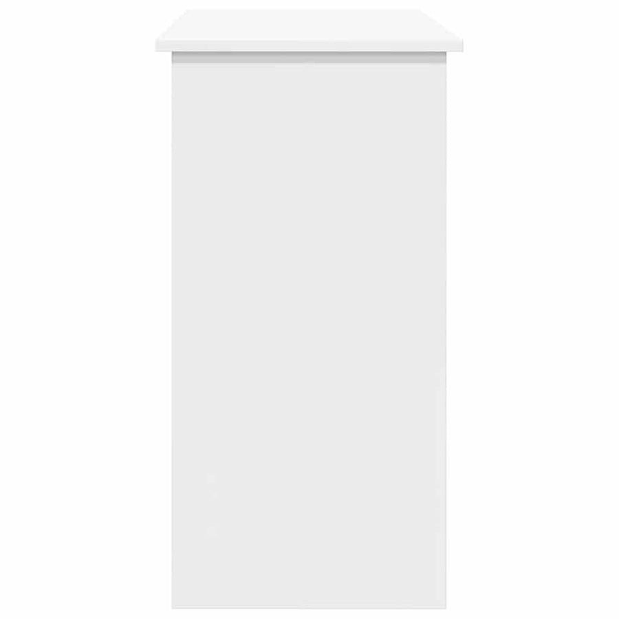 Desk White 80x40x75 cm Engineered Wood