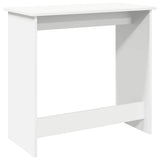 Desk White 80x40x75 cm Engineered Wood - Rear View