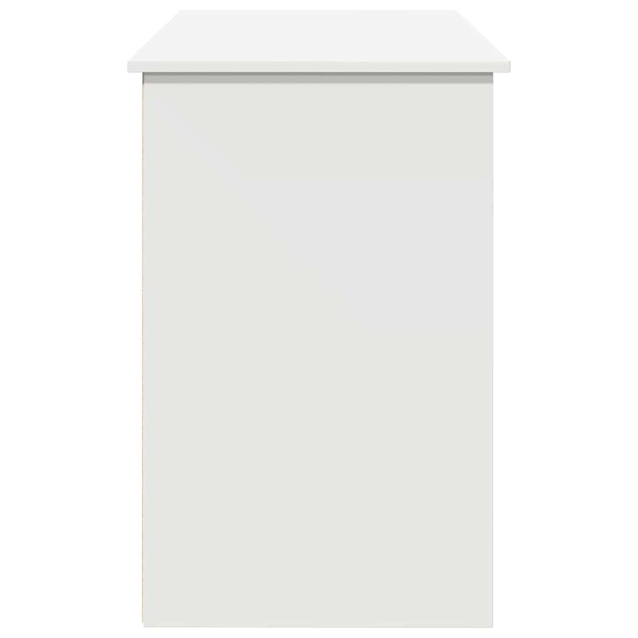 Desk White 102x50x75 cm Engineered Wood