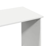 Desk White 102x50x75 cm Engineered Wood - Low Angle