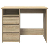 Desk Sonoma Oak 102x50x75 cm Engineered Wood - Top-Down View