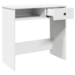 Desk White 80x40x75 cm Engineered Wood, image 4