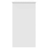 Desk White 80x40x75 cm Engineered Wood - Rear View
