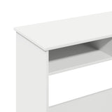 Desk White 80x40x75 cm Engineered Wood - Extra Image