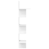 Wall Corner Shelf White 32x32x127.5 cm Engineered Wood