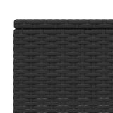 Sunbed with Floating Cushion Black Poly Rattan - Extra Image