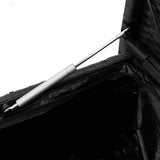 Garden Storage Bench with Cushion Black Poly Rattan - Extra Image