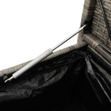 Garden Storage Bench with Cushion Grey Poly Rattan - Extra Image