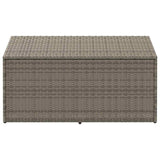 Garden Storage Box Grey 110x50x58 cm Poly Rattan