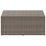 Garden Storage Box Grey 110x50x58 cm Poly Rattan