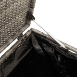 Garden Storage Box Grey 110x50x58 cm Poly Rattan - Extra Image
