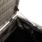 Garden Storage Box Grey 220x50x58 cm Poly Rattan - Extra Image