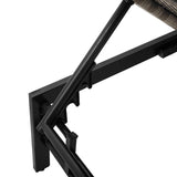 Sun Lounger with Cushion Grey Poly Rattan - Extra Image