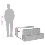 Poolside Float Storage Beige 110x100x57 cm Poly Rattan - Extra Image
