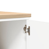 Garage Storage Cabinet White 60x51x85 cm Solid Wood Pine - Extra Image