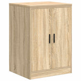Garage Storage Cabinet Sonoma Oak 60x51x85 cm Solid Wood Pine - Front View
