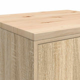 Garage Storage Cabinet Sonoma Oak 60x51x85 cm Solid Wood Pine - Extra Image