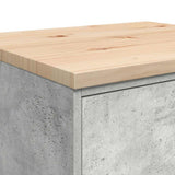 Garage Storage Cabinet Concrete Grey 60x51x85 cm Solid Wood Pine - Extra Image