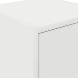 Garage Wall Cabinet White Engineered Wood