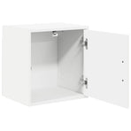 Garage Wall Cabinet White Engineered Wood