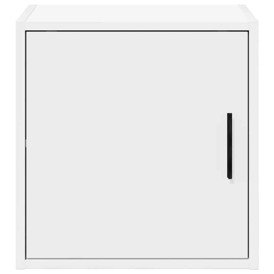 Garage Wall Cabinet White Engineered Wood