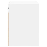 Garage Wall Cabinet White Engineered Wood