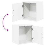 Garage Wall Cabinet White Engineered Wood - Extra Image