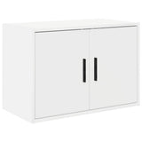 Garage Wall Cabinet White Engineered Wood - Front View