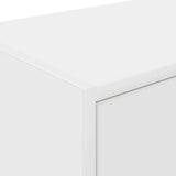 Garage Wall Cabinet White Engineered Wood