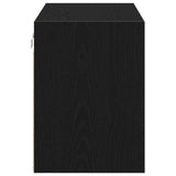 Garage Wall Cabinets 2 pcs Black Engineered Wood