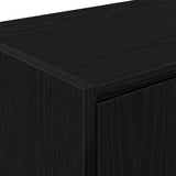 Garage Wall Cabinets 2 pcs Black Engineered Wood - Extra Image