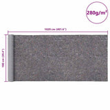 Non-slip Painter Fleece 10 m 280 g/m² Grey - Extra Image