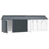 Bird Cage Anthracite 422 x 103 x 142 cm Galvanised Steel - Front View