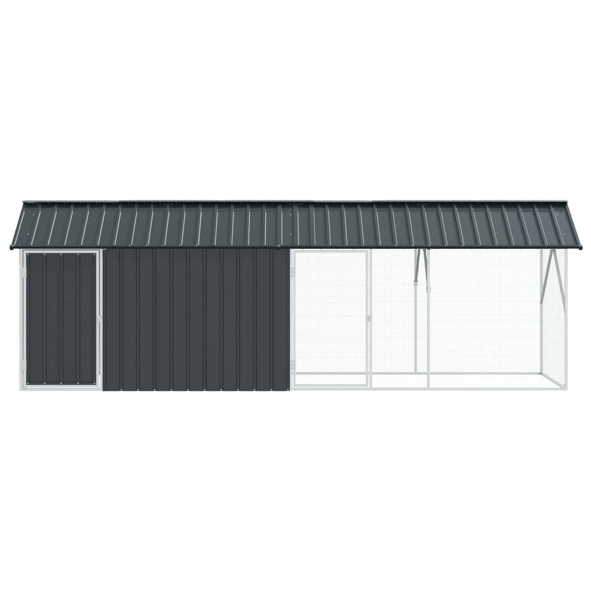 Bird Cage Anthracite 422 x 103 x 142 cm Galvanised Steel