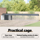Bird Cage Anthracite 844 x 103 x 142 cm Galvanised Steel