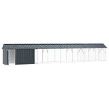 Bird Cage Anthracite 844 x 103 x 142 cm Galvanised Steel - Side View