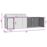 Bird Cage Anthracite 416,5 x 103 x 142 cm Galvanised Steel - Close-Up Angle