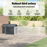 Bird Cage Anthracite 619 x 111 x 142 cm Galvanised Steel