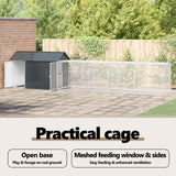 Bird Cage Anthracite 619 x 111 x 142 cm Galvanised Steel