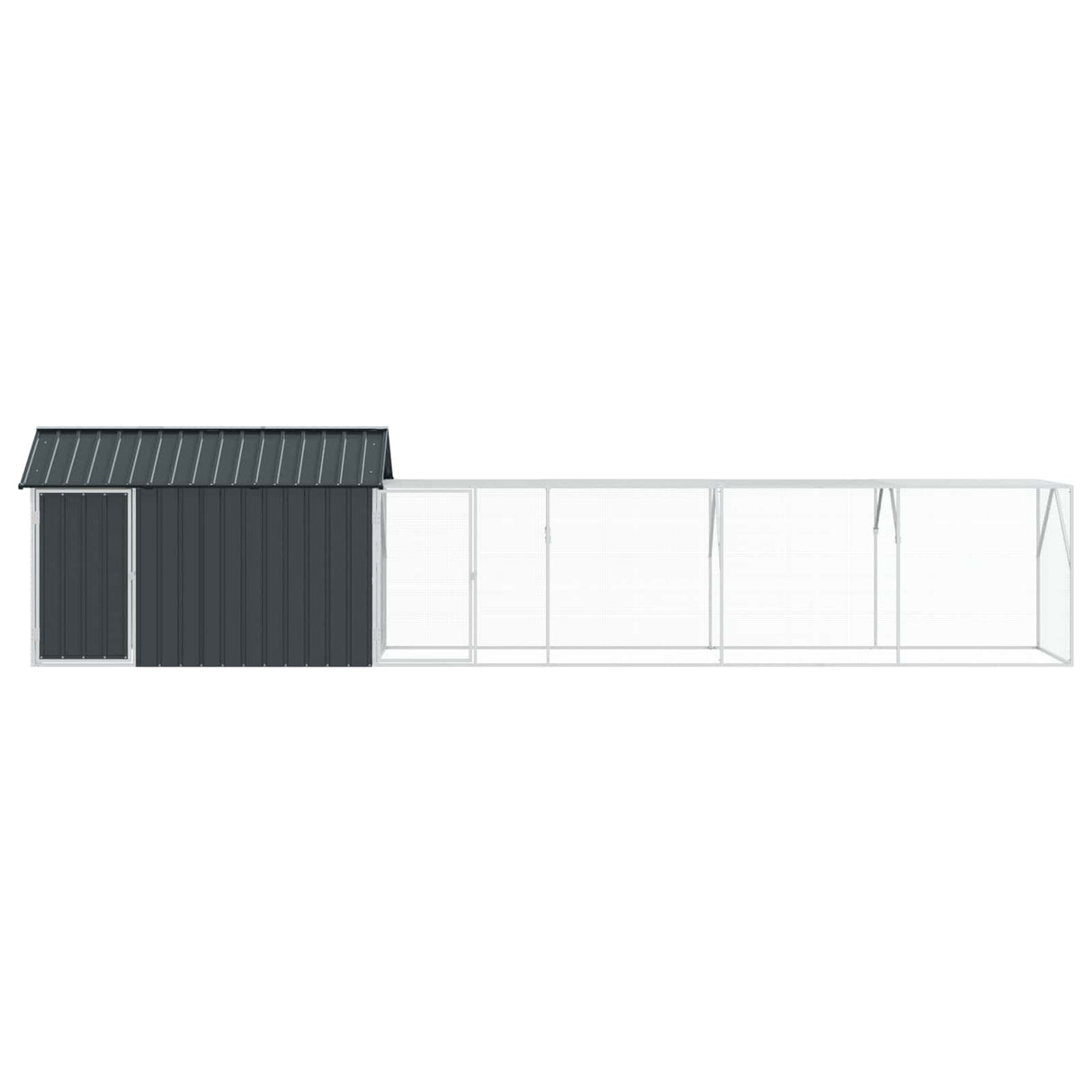 Bird Cage Anthracite 619 x 111 x 142 cm Galvanised Steel