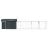 Bird Cage Anthracite 619 x 111 x 142 cm Galvanised Steel - Top-Down View