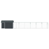 Bird Cage Anthracite 821,5 x 111 x 142 cm Galvanised Steel - Top-Down View