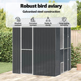 Bird Cage Anthracite 215 x 210 x 247 cm Galvanised Steel
