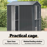 Bird Cage Anthracite 215 x 210 x 247 cm Galvanised Steel