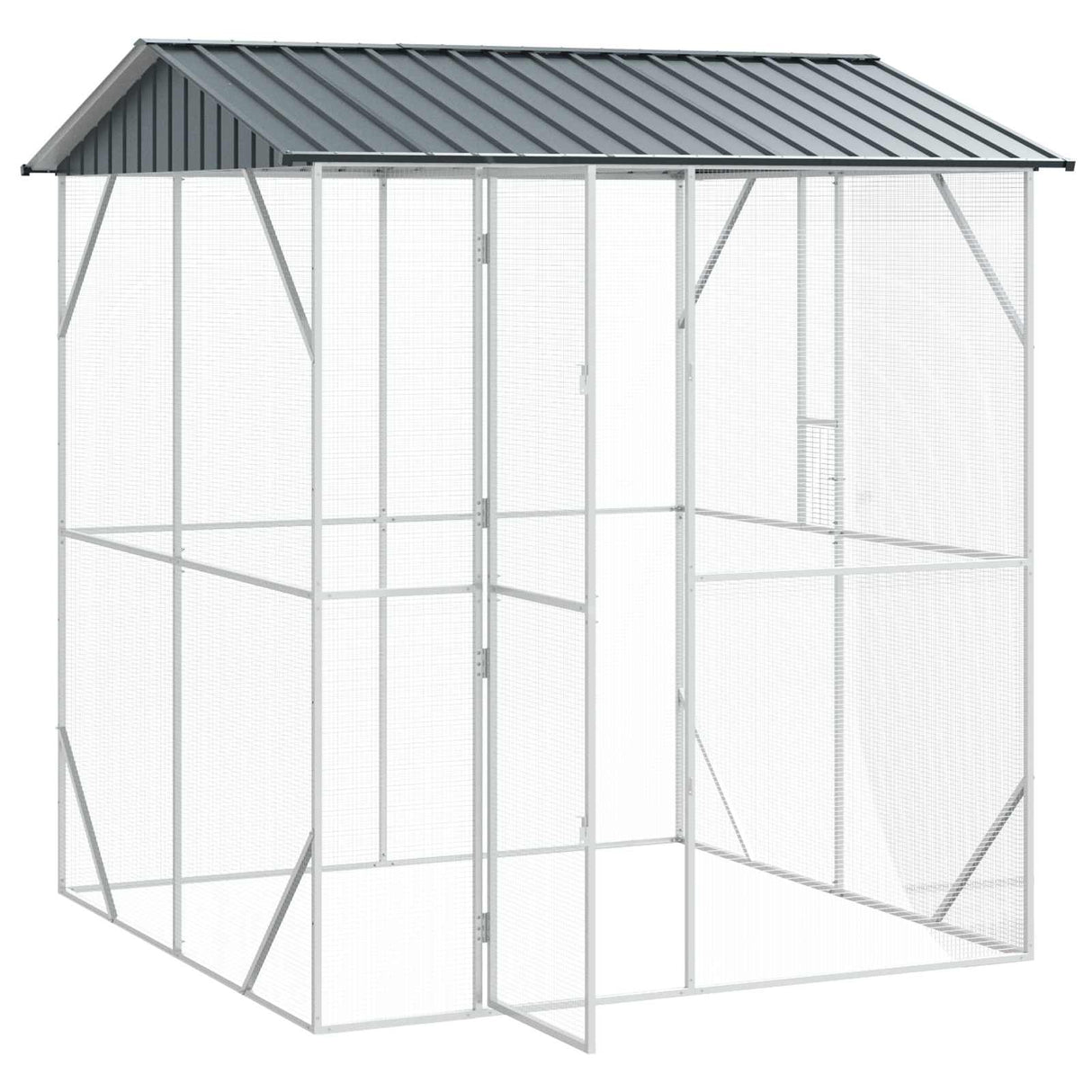 Bird Cage Anthracite 215 x 208 x 247 cm Galvanised Steel