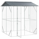 Bird Cage Anthracite 215 x 208 x 247 cm Galvanised Steel - Front View