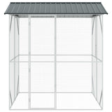 Bird Cage Anthracite 215 x 208 x 247 cm Galvanised Steel - Side View