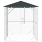 Bird Cage Anthracite 215 x 208 x 247 cm Galvanised Steel - Top-Down View